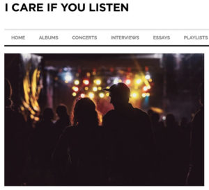 I Care If You Listen Homepage with Concertgoers